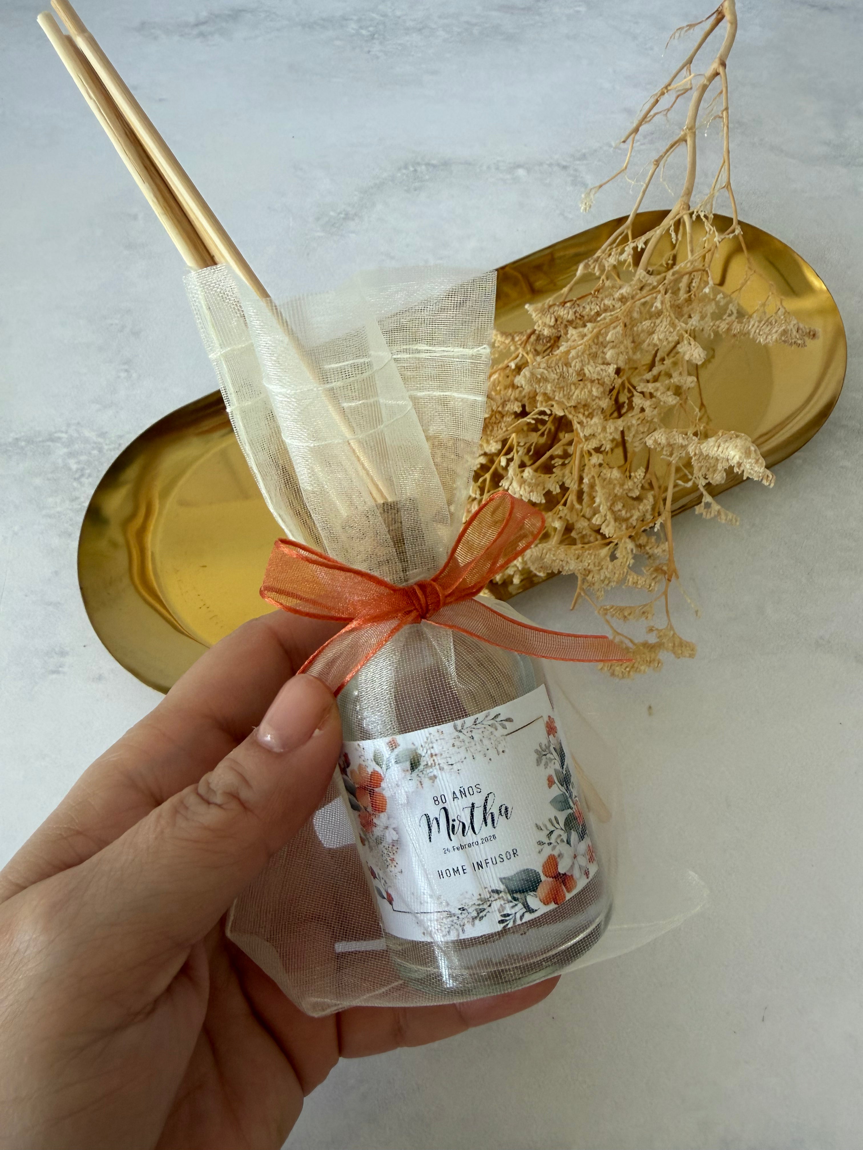 Infusor de 60 ml con varitas de bambú