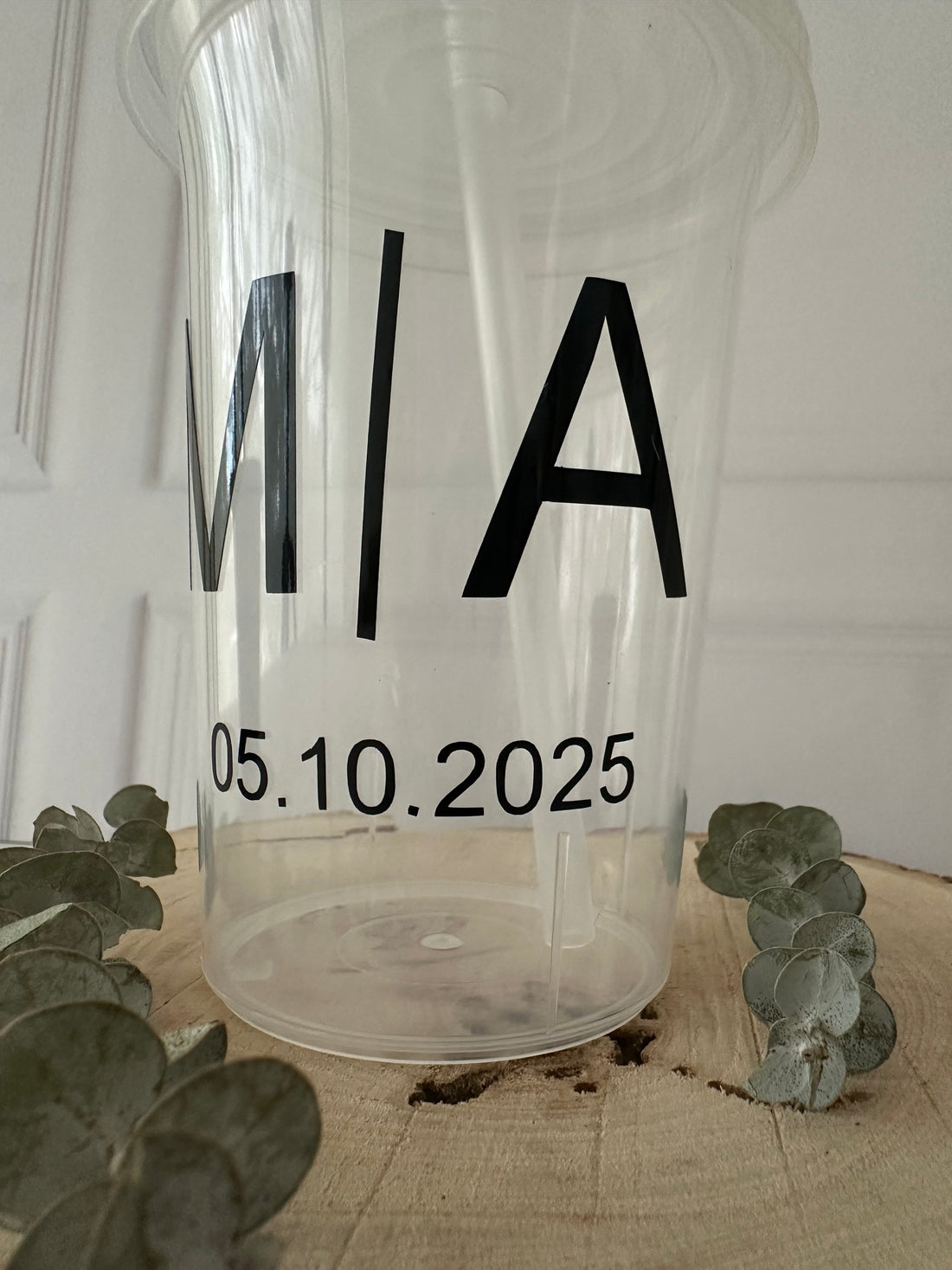 Vaso bachelor transparente de 16 oz.