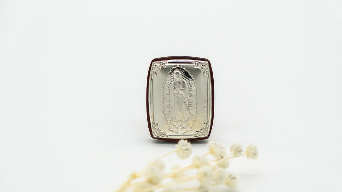 Mini Cuadro Repujado Virgen de Guadalupe