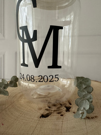 Vaso transparente con tapa tipo chupón de 500 ml.