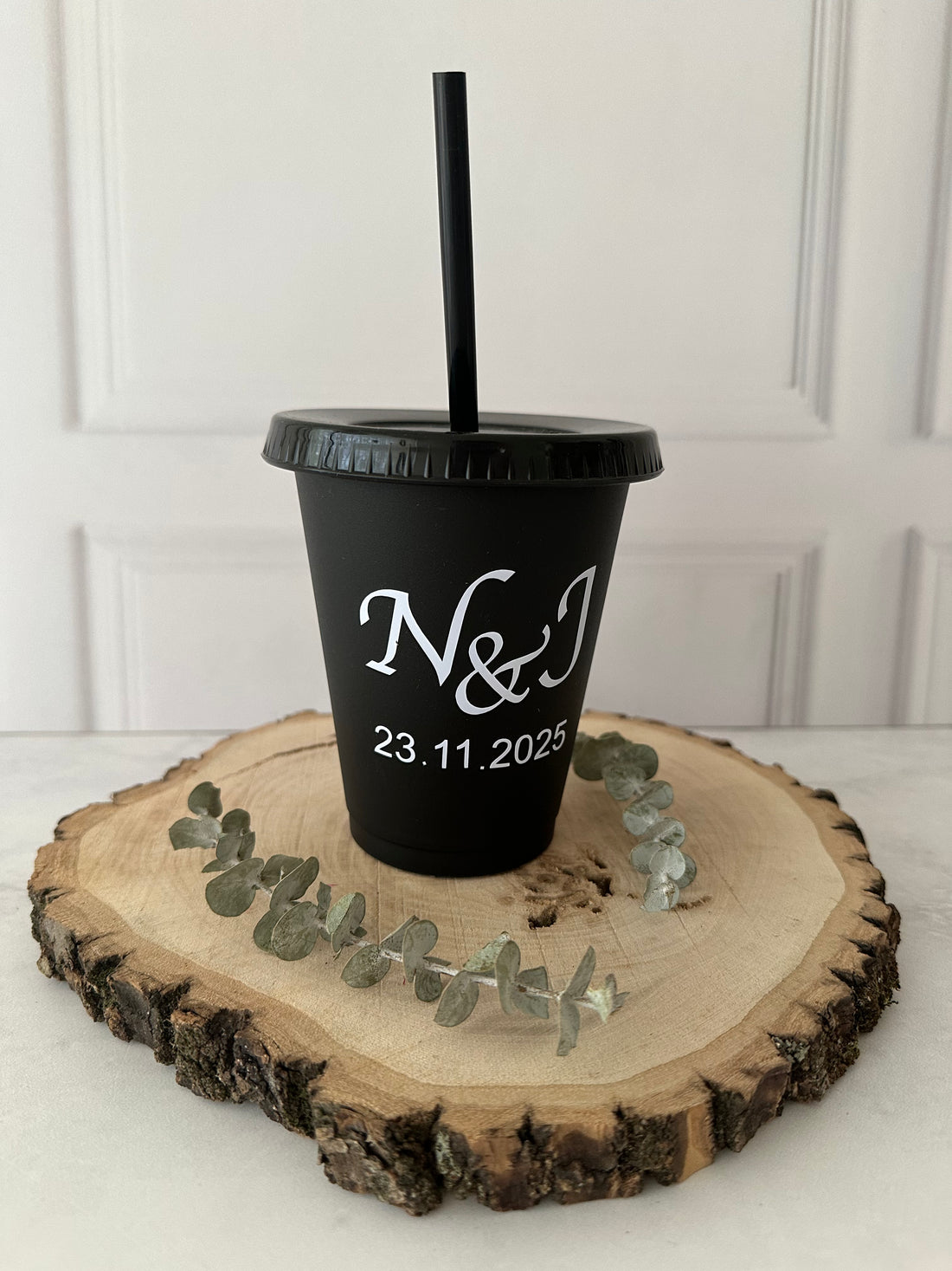 Vaso con popote modelo Mini Sun de 16 oz.